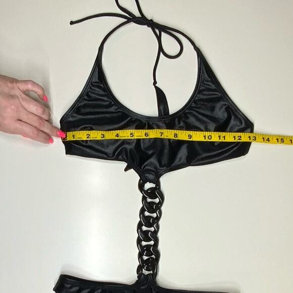 Preowned | Le Doux | Punk Swimsuit | Black | Small - Picture 8 of 16